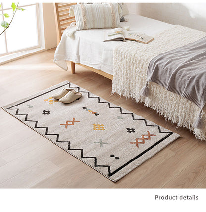 ウィルトンカーペット カーペット デザインラグ ウィルトンカーペット 長方形 アイボリー 北欧柄 幾何柄 約133×190cm(代引不可)