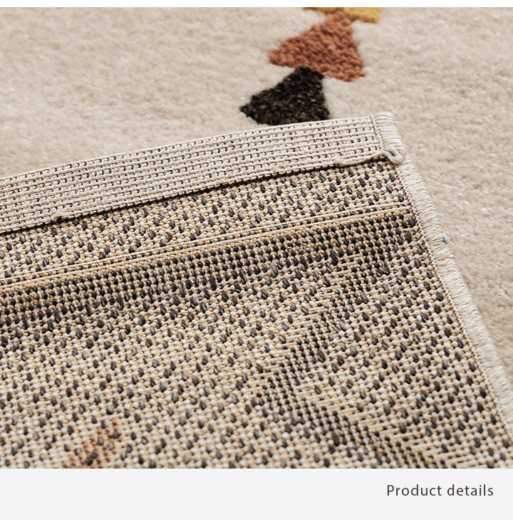 ウィルトンカーペット カーペット デザインラグ ウィルトンカーペット 長方形 アイボリー 北欧柄 幾何柄 約133×190cm(代引不可)