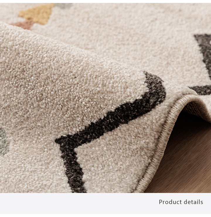 ウィルトンカーペット カーペット デザインラグ ウィルトンカーペット 長方形 アイボリー 北欧柄 幾何柄 約200×250cm(代引不可)