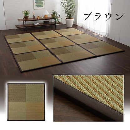 い草 ユニット畳 半畳 正方形 約82×82×1.7cm 単品 システム畳 畳 置き畳 ジョイントマット プレイマット フロアマット 消臭 抗菌防臭 市松 カーペット 絨毯 じゅうたん インテリア おしゃれ北欧(代引不可)
