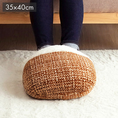 クッション 足ポカ 無地 シンプル ベージュ 約35×40cm ノート(代引不可)