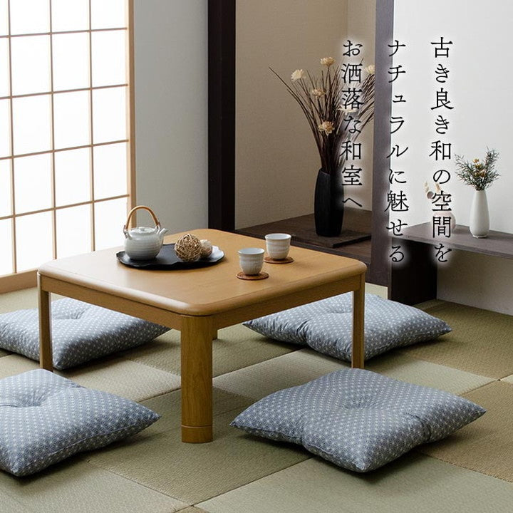 座布団 約55×59cm 同色5枚組 洗える 銘仙判 日本製 セット 盆 来客 和室 洋室 和柄 麻の葉 インテリア おしゃれ 北欧 オールシーズン かわいい リビング 一人暮らし 新生活 クッション(代引不可)