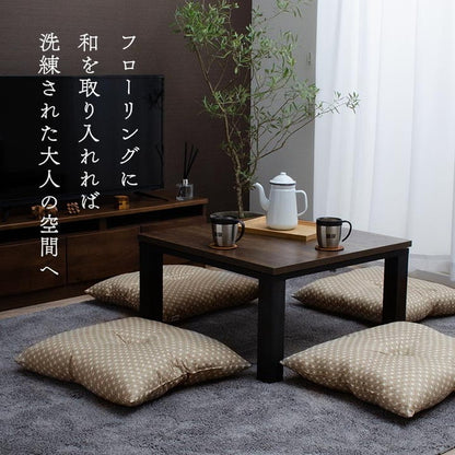座布団 約55×59cm 同色5枚組 洗える 銘仙判 日本製 セット 盆 来客 和室 洋室 和柄 麻の葉 インテリア おしゃれ 北欧 オールシーズン かわいい リビング 一人暮らし 新生活 クッション(代引不可)