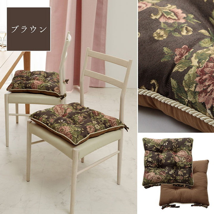 クッション 日本製 約43×43cm 洗える 椅子用 シート エレガント くっしょん インテリア おしゃれ 女子 女性 女の子 シンプル 北欧 リビング ふわふわ ふんわり オールシーズン(代引不可)