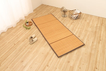 マット ごろ寝 座布団 ひんやり 冷感 ブラウン 約80×180cm プレーン(代引不可)