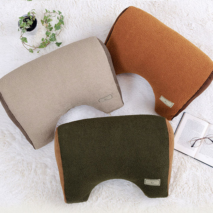 寄りかかりクッション 55×35×25cm シンプル 背もたれ くつろぎ ボア スエード調 かわいい 新生活 一人暮らし(代引不可)