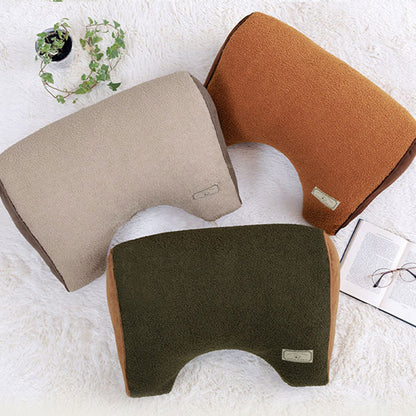 寄りかかりクッション 55×35×25cm シンプル 背もたれ くつろぎ ボア スエード調 かわいい 新生活 一人暮らし(代引不可)