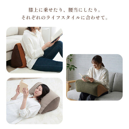 寄りかかりクッション 55×35×25cm シンプル 背もたれ くつろぎ ボア スエード調 かわいい 新生活 一人暮らし(代引不可)
