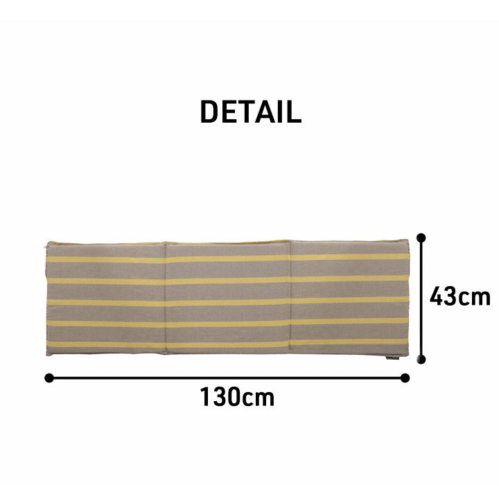 オーガニックコットン ソファパッド クッション フリーシート 43×130cm 洗える 車 日本製 綿100% ボーダー ソファカバー アウトドア ペット 汚れ防止 おしゃれ かわいい ポール(代引不可)