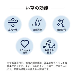 上敷き ゴザ 敷詰 カーペット い草 自然素材 日本製 国産 消臭 ナチュラル 市松柄 シンプル 本間1畳 約95.5×191cm プレーン(代引不可)