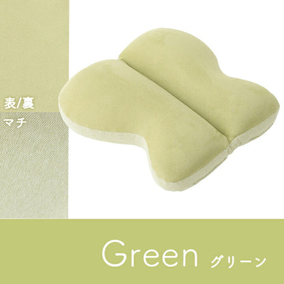 クッション 約40×40cm 腰当 ちょう バタフライ パステル くすみカラー なめらか もちもち かわいい おしゃれ 枕 お昼寝 折りたたみ 折り畳み(代引不可)