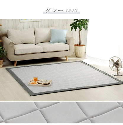 接触冷感 ラグ もちもち 滑り止め付き 180×240cm シンプル 涼しい 冷たい カーペット リビング 長方形 新生活 一人暮らし(代引不可)