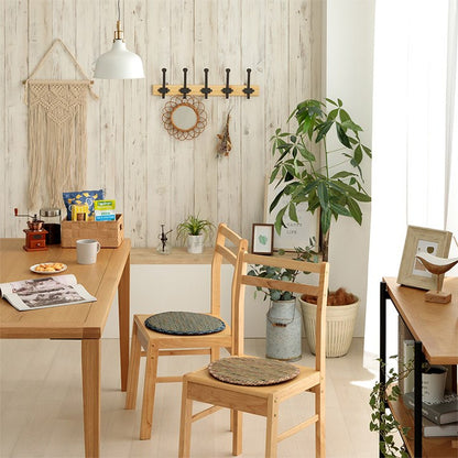 い草クッション 直径35cm 円形 チェアパッド い草 チェック柄 調湿 空気清浄 お手入れ簡単 シート インテリア おしゃれ 北欧 チェア 椅子 イス オールシーズン シンプル コンパクト(代引不可)