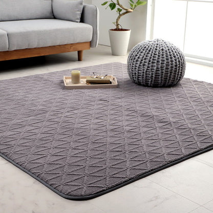 厚手 ラグ 洗える 北欧 ラグマット おしゃれ 3畳 リマリ 200×240cm ホットカーペット カバー 幾何柄 フランネル 立体 ジャガード織 床暖房対応 こたつ敷き布団 秋冬用 すべり止め かわいい(代引不可)