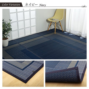 い草ラグ ランクス 348×352cm 江戸間8畳 ラグ マット 国産 純国産 日本製 い草 モダン 抗菌防臭 自然素材 涼感 和室 洋室 ヒバ 抗菌 防臭 フローリング オールシーズン ラグマット 絨毯 イ草(代引不可)