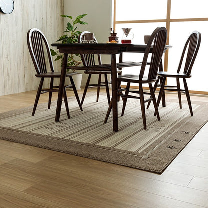 カーペット 約190×290cm 抗菌ラグ 消臭ラグ 抗ウイルス ホットカーペット対応 ダイニングラグ 長方形 ギャベ柄 インテリア おすすめ かわいい 国産 日本製 滑り止め カーペット マット(代引不可)