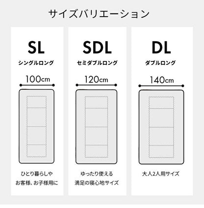 ソフィアAZ シングル セット NV寝具 洗える 抗菌防臭 防ダニ 消臭 敷き布団 東洋紡フィルハーモニー アレル物質を吸着分解 カバー付き 日本製 シングルロング ソフィアネイビー 約100×210cm(代引不可)