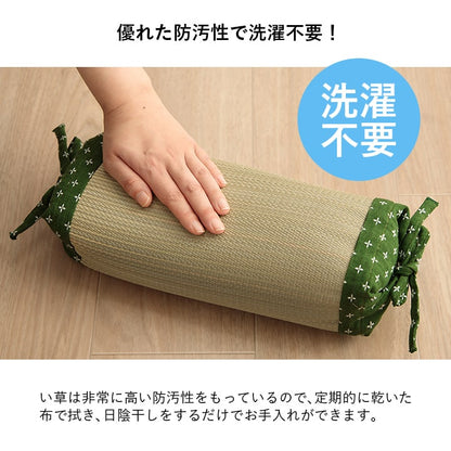 寝具い草 30×15cm 角枕 吸湿 調湿効果 抗菌防臭 枕 い草まくら ござ枕 畳枕 高さが変わる「 詩織 角枕 」約30×15cm 刺し子 ごろ寝 お昼寝 快眠 国産(代引不可)