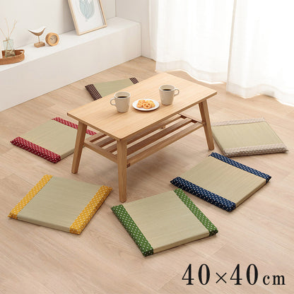 クッション い草 40×40cm おしゃれ 和室 洋室 ウレタン 調湿効果 抗菌防臭 四角 小座布団 日本製 フロアクッション 和室 洋室 フローリング 来客用 お盆(代引不可)