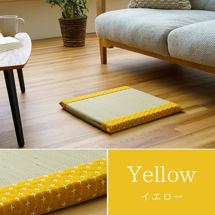 クッション い草 40×40cm おしゃれ 和室 洋室 ウレタン 調湿効果 抗菌防臭 四角 小座布団 日本製 フロアクッション 和室 洋室 フローリング 来客用 お盆(代引不可)