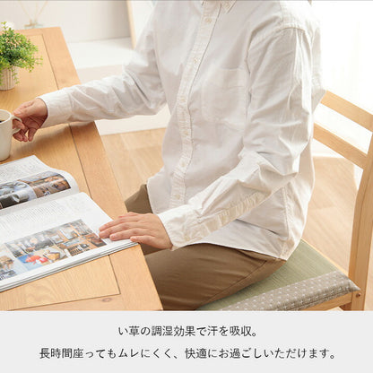 クッション い草 40×40cm おしゃれ 和室 洋室 ウレタン 調湿効果 抗菌防臭 四角 小座布団 日本製 フロアクッション 和室 洋室 フローリング 来客用 お盆(代引不可)