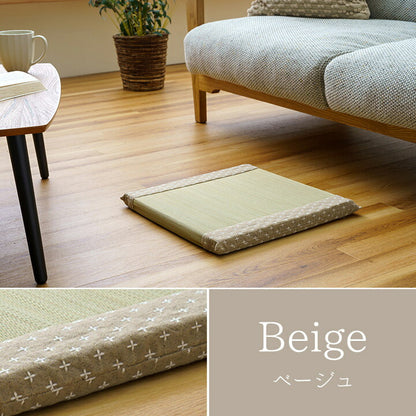 クッション い草 40×40cm おしゃれ 和室 洋室 ウレタン 調湿効果 抗菌防臭 四角 小座布団 日本製 フロアクッション 和室 洋室 フローリング 来客用 お盆(代引不可)