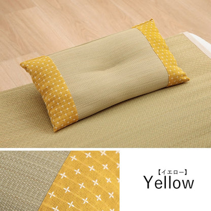 寝具 枕 平枕 い草 50×30cm 吸湿 調湿効果 抗菌防臭 刺し子 お昼寝 ごろ寝 快眠 国産 い草 枕 まくら いぐさ 自然素材(代引不可)