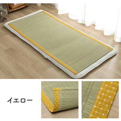 寝具 シーツ い草 88×180cm 吸湿 調湿効果 抗菌防臭 寝ござ 国産 ねござ 日本製 熊本県八代産 「 リルマ 」夏用 敷きパッド ござ 寝汗(代引不可)