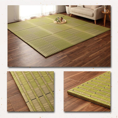 置き畳 約82×82cm 単品 ユニット畳 い草 消臭 抗菌 防臭 掛川織 ラグ カーペット 絨毯 じゅうたん インテリア オールシーズン 在宅ワーク リモートワーク おしゃれ 新生活 たたみ(代引不可)