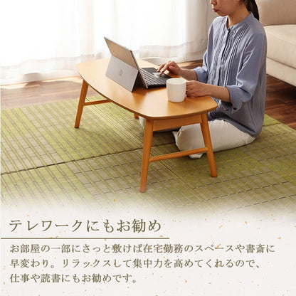 置き畳 約82×82cm 単品 ユニット畳 い草 消臭 抗菌 防臭 掛川織 ラグ カーペット 絨毯 じゅうたん インテリア オールシーズン 在宅ワーク リモートワーク おしゃれ 新生活 たたみ(代引不可)