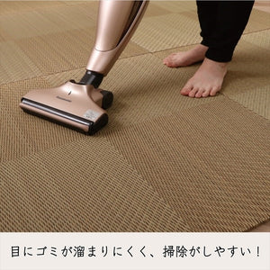 置き畳 ユニット畳 システム畳 国産 日本製 ナチュラルスタイル い草 消臭 抗菌防臭 市松 ブラウン 約82×82×2.3cm 単品 シンプルノア(代引不可)