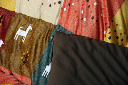 こたつ布団 長方形 ギャッベ柄 ノルディック 掛け単品 約205×245cm ギャベ こたつ掛け布団 厚掛け布団 日本製(代引不可)