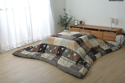 こたつ布団 長方形 ギャッベ柄 ノルディック 掛け単品 約205×245cm ギャベ こたつ掛け布団 厚掛け布団 日本製(代引不可)