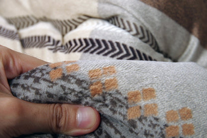 こたつ布団 長方形 ギャッベ柄 ノルディック 掛け単品 約205×245cm ギャベ こたつ掛け布団 厚掛け布団 日本製(代引不可)