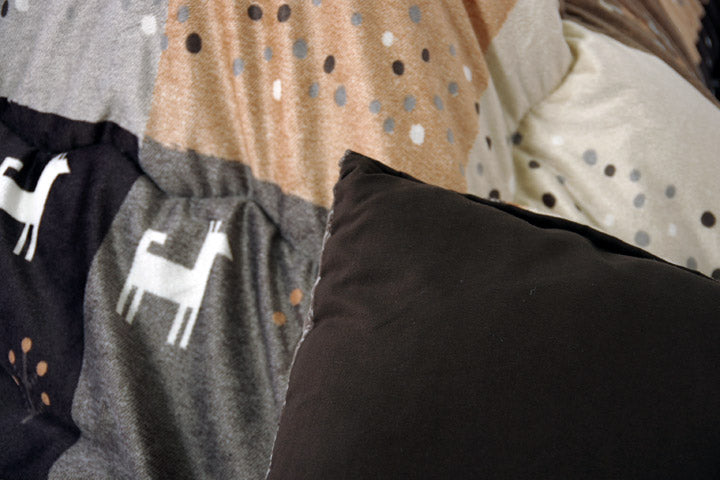 こたつ布団 長方形 ギャッベ柄 ノルディック 掛け単品 約205×245cm ギャベ こたつ掛け布団 厚掛け布団 日本製(代引不可)