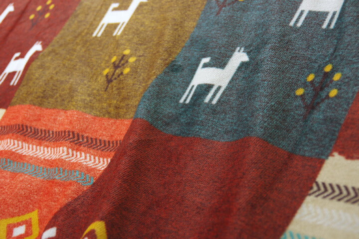 こたつカバー 長方形 上掛けタイプ ギャッベ柄 ノルディック 約210×250cm ギャベ コタツ布団カバー 上掛けタイプ(代引不可)