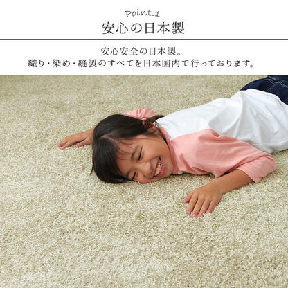 日本 約3.2畳 約200×250cm 抗菌 消臭 清潔 ラグ カーペット 防炎 アレルキャッチャー 抗アレル物質 ダニ対策 シャギー 無地 ールシーズン おしゃれ インテリア 北欧(代引不可)