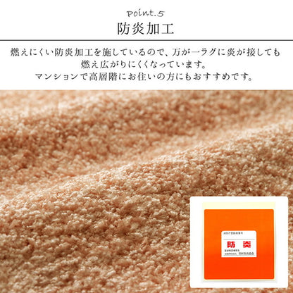 日本 約3.9畳 約200×300cm 抗菌 消臭 清潔 ラグ カーペット 防炎 アレルキャッチャー 抗アレル物質 ダニ対策 シャギー 無地 ールシーズン おしゃれ インテリア 北欧(代引不可)