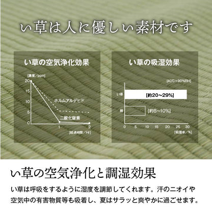 純国産 い草 上敷き 江戸間4.5畳 約261×261cm 上質ない草で作った カーペット 双目織 敷物 絨毯 じゅうたん マット インテリア 北欧 OK オールシーズン 新生活 シンプル(代引不可)