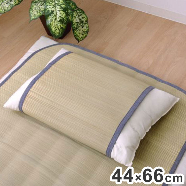 い草枕パッド 44×66cm 国産無染土い草使用 『デニム素肌草 枕パッド』 インテリア 寝具 オールシーズン おしゃれ 簡単装着(代引不可)