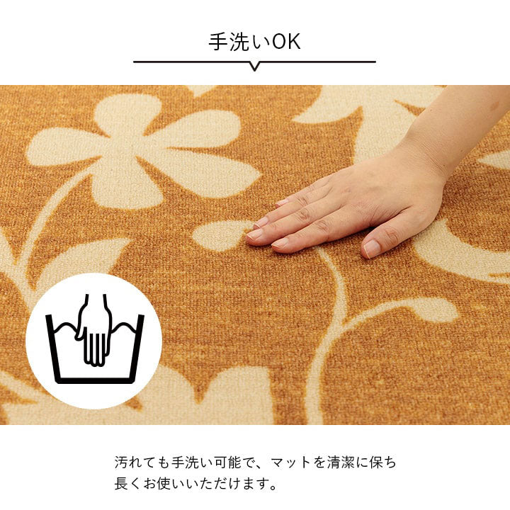 ラグ 110×133cm 長方形 カーペット デスクカーペット キッズルームマット デスクワークマット ボタニカル柄 撥水 ラグマット オールシーズン ギフト 贈り物 プレゼント 北欧 おしゃれ かわいい(代引不可)