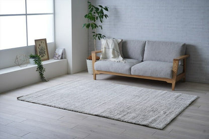 カーペット ウィルトンカーペット ホワイトインテリア ナチュラル アイボリー 約160×230cm タック(代引不可)