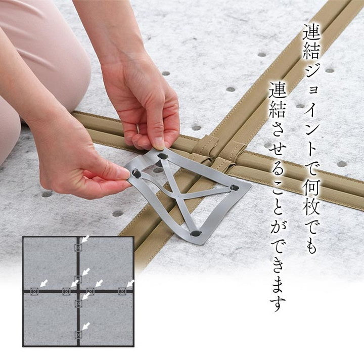 置き畳 ユニット畳 約82×82×2.3cm 単品 システム畳 国産 日本製 低反発ウレタン 和モダン クッション性 ウレタン 厚め ジョイント 連結 インテリア 北欧 おしゃれ オールシーズン(代引不可)