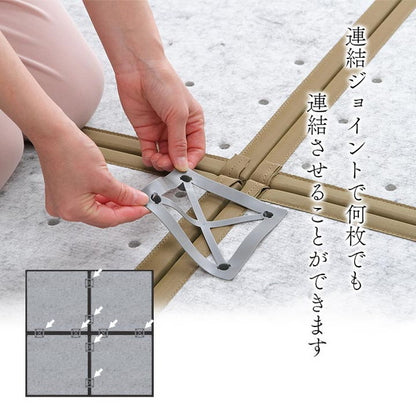 置き畳 ユニット畳 約82×82×2.3cm 単品 システム畳 国産 日本製 低反発ウレタン 和モダン クッション性 ウレタン 厚め ジョイント 連結 インテリア 北欧 おしゃれ オールシーズン(代引不可)