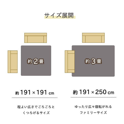 ラグ い草 ギャベ 自然素材 抗菌防臭 滑り止め不織布 ブルー 約191×250cm トロイ(代引不可)