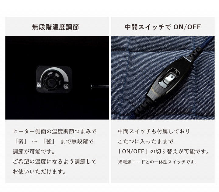 こたつ台 ヴィンテージ 約70×70cm レトロ テーブル 机 ロータイプ 一人暮らし 新生活 おしゃれ かわいい 1年保証 省エネ 暖房 在宅勤務 オールシーズン コンパクト テレワーク あったか(代引不可)