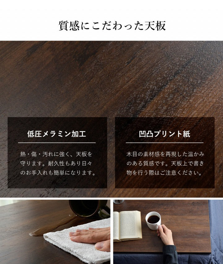 こたつ台 ヴィンテージ 約70×70cm レトロ テーブル 机 ロータイプ 一人暮らし 新生活 おしゃれ かわいい 1年保証 省エネ 暖房 在宅勤務 オールシーズン コンパクト テレワーク あったか(代引不可)