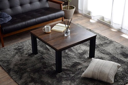 こたつ台 ヴィンテージ 約70×70cm レトロ テーブル 机 ロータイプ 一人暮らし 新生活 おしゃれ かわいい 1年保証 省エネ 暖房 在宅勤務 オールシーズン コンパクト テレワーク あったか(代引不可)