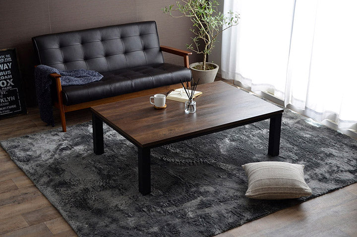 こたつ台 ヴィンテージ 約80×120cm レトロ テーブル 机 ロータイプ 一人暮らし 新生活 おしゃれ かわいい 1年保証 省エネ 暖房 在宅勤務 オールシーズン コンパクト テレワーク あったか(代引不可)