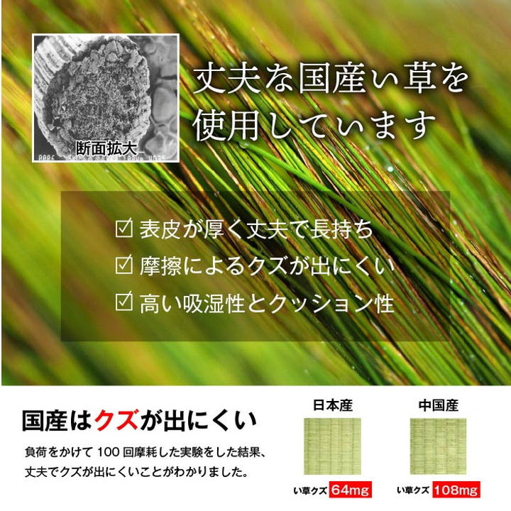 純国産 い草 格子柄 江戸間8畳 約348×352cm 上敷き カーペット ラグ マット ラグマット インテリア 和モダン お洒落 おしゃれ かわいい オールシーズン シンプル(代引不可)